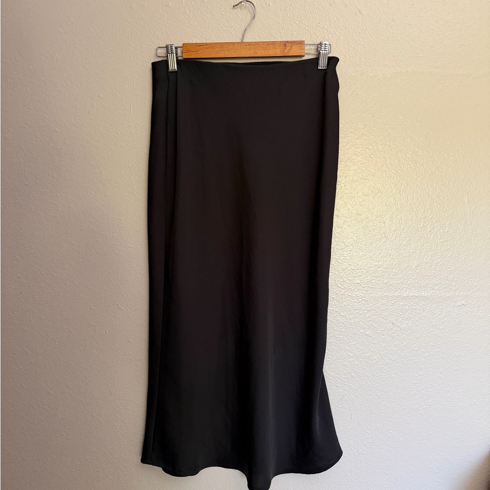a new day Black Midi Skirt